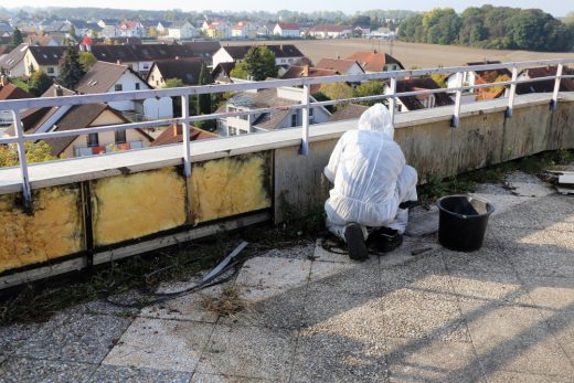 beschermende kledij asbest gevel verwijderen