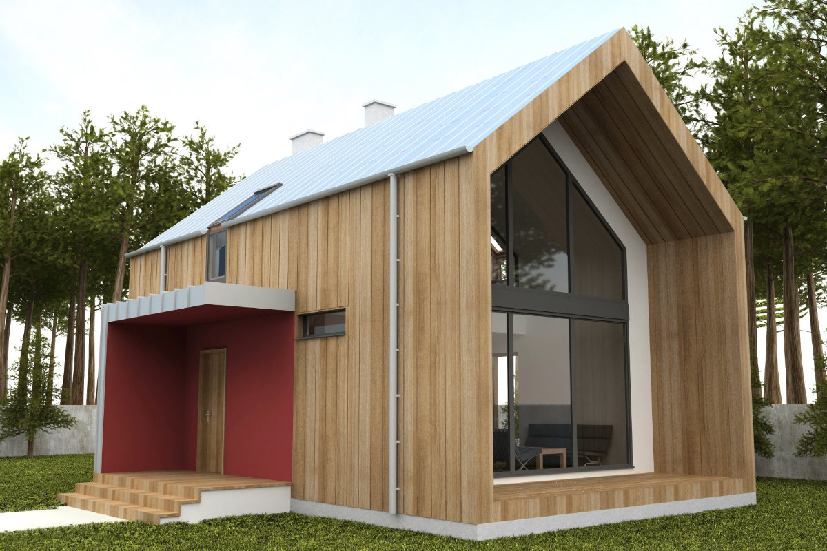 Houten gevelbekleding