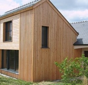 Verticale Douglas Gevelbekleding voorbeeld 2