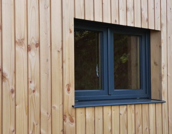 Verticale Douglas Gevelbekleding voorbeeld 3